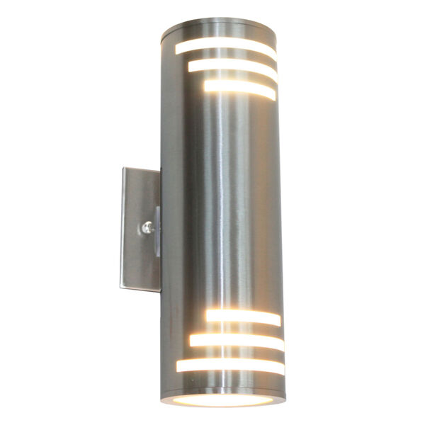 Nuevo Stainless Steel Two-Light Outdoor Wall Light, image 1
