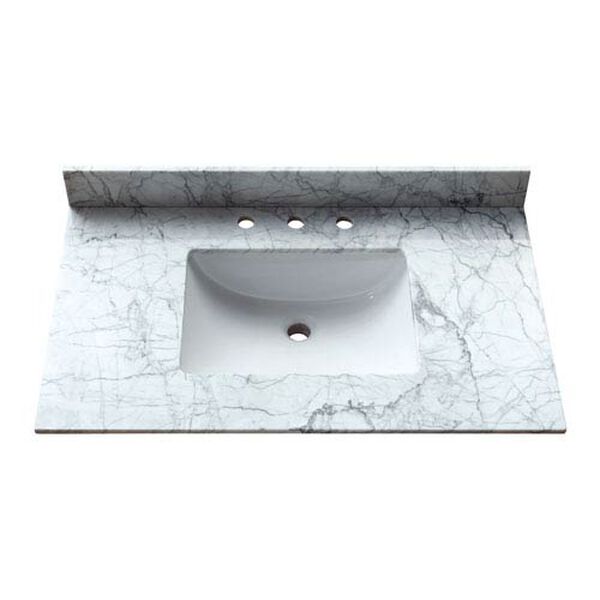 Undermount 20-Inch Rectangular Vitreous China Sink in White, image 2