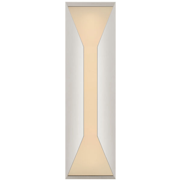 Stretto Medium Sconce in Polished Nickel with Frosted Glass by Kelly Wearstler, image 1