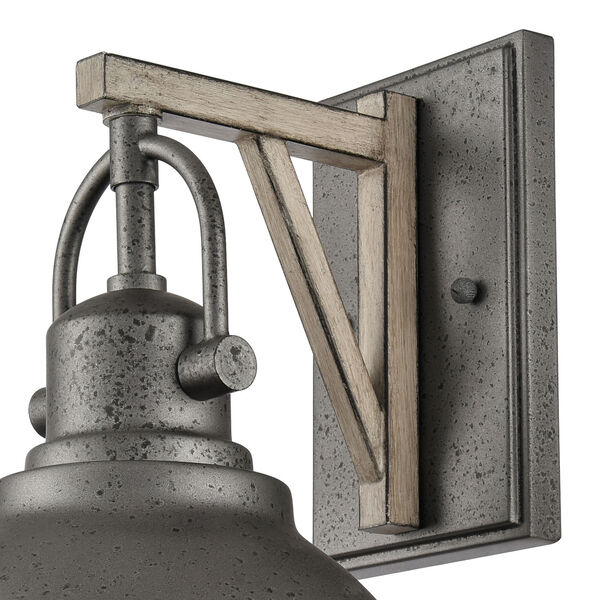 North Shore Iron and Palisade Gray One-Light Outdoor Wall Sconce, image 4