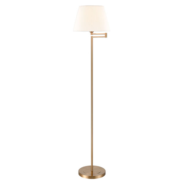 Scope Aged Brass One-Light Floor Lamp, image 1