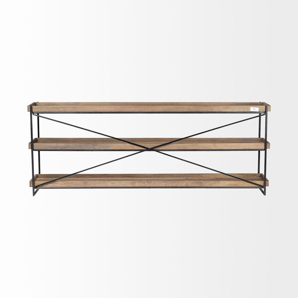 Trey I Light Brown and Black Console Table, image 5