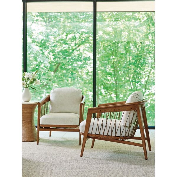 Palm Desert Gray and Brown Davita Leather Chair, image 3