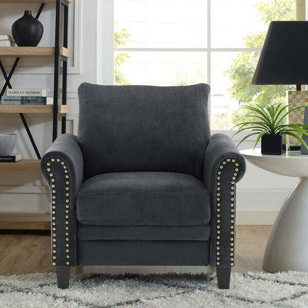 Ashbury Charcoal Chair, image 3