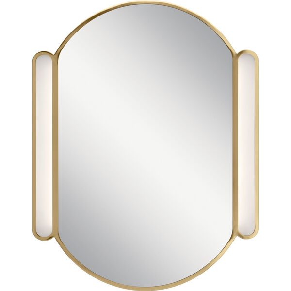 Sorno Champagne Gold 23-Inch LED Wall Mirror, image 3