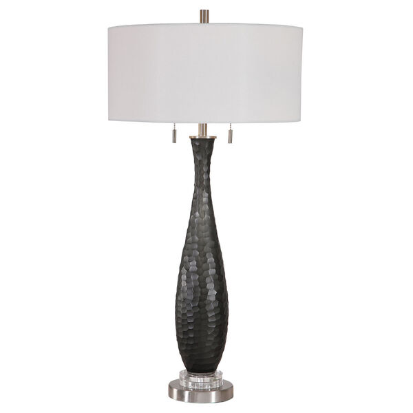 Jonathan Dark Bronze Frosted Glass Table Lamp, image 1