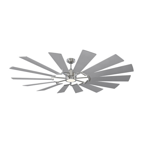 Prairie Brushed Steel 72-Inch Energy Star LED Ceiling Fan, image 1