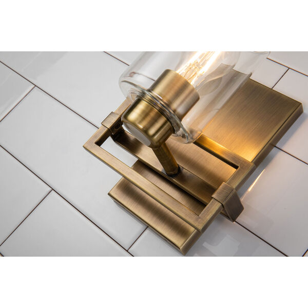 Estes Antique Brass One-Light Wall Sconce, image 5