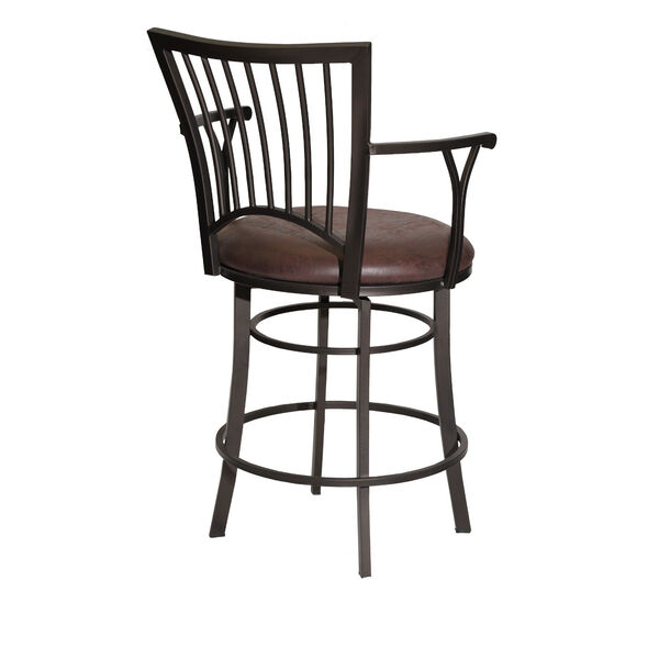 Bayview Coach and Gunmetal Swivel Counter Stool, image 6