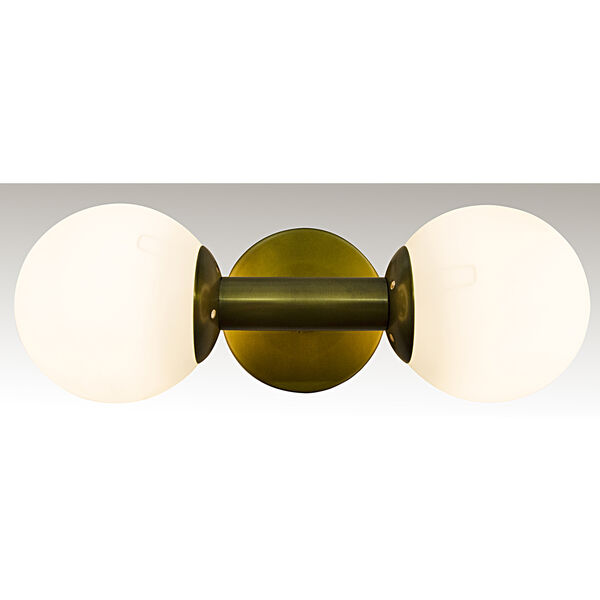 Antiope Antique Brass Two-Light Sconce, image 3