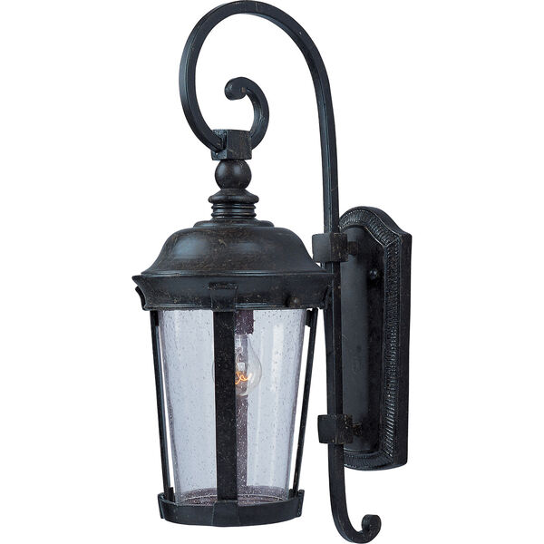 Dover Bronze One-Light Outdoor Wall Mount with Seedy Glass, image 1