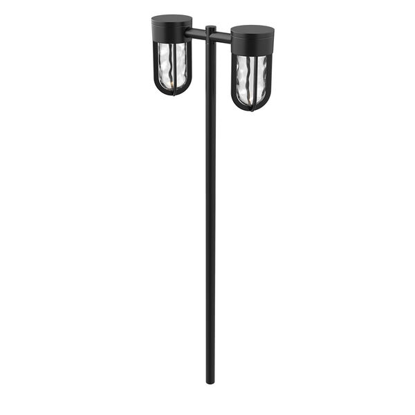 Davy Black Two-Light Outdoor LED Path Light, image 1