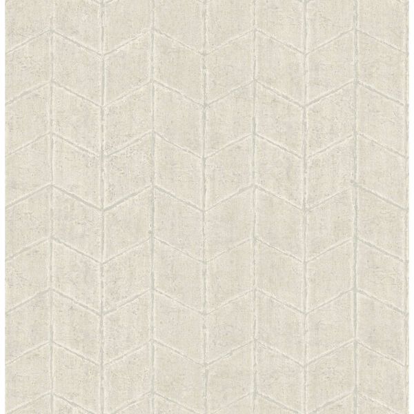 Flatiron Geometric Pearl Grey Wallpaper, image 2