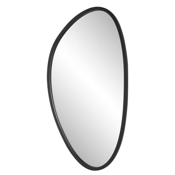 Loring Asymmetrical Black Frame Wall Mirror, image 6