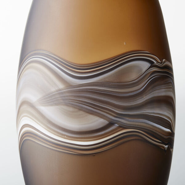 Amber Swirl 8-Inch Nina Vase, image 2