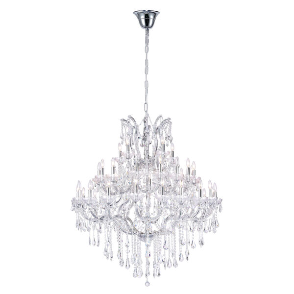 Maria Theresa Chrome 41-Light Chandelier with K9 Clear Crystal, image 1