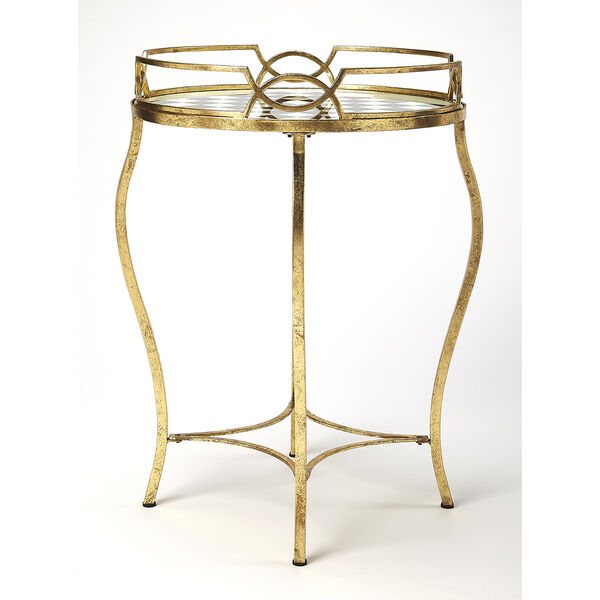Judith Antique Gold Game Table, image 3