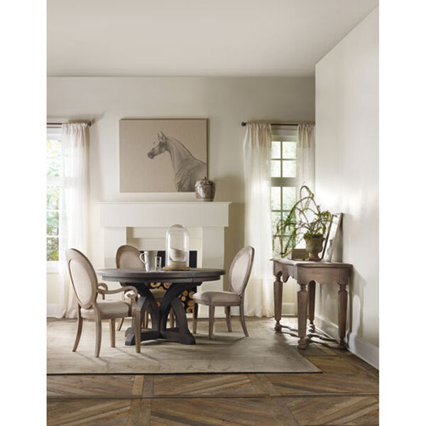 Corsica Dark Round Dining Table with One 18-Inch Leaf, image 3