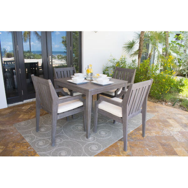 Poolside Standard Five-Piece Armchair Dining Set with Cushion, image 2