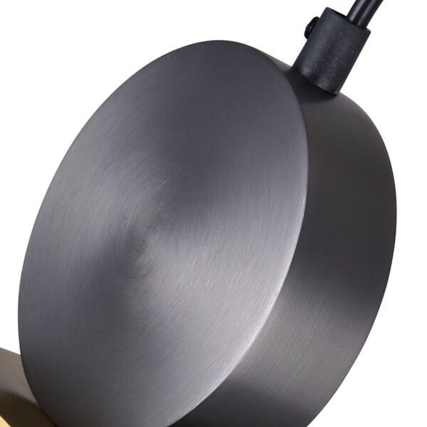 Saleen Brass Black Six-Inch LED Mini Pendant, image 5