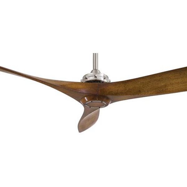 Aviation 60-Inch Ceiling Fan with Three Blades in Distressed Koa Finish, image 4