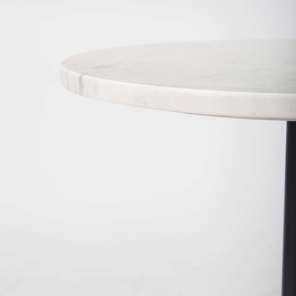 Maxwell Marble Top Pedestal End Table, image 5