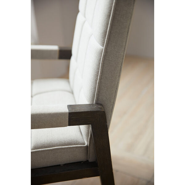 Miramar Aventura Dark Wood Cupertino Upholstered Arm Chair, image 2