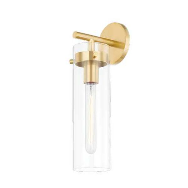 Haisley Aged Brass One-Light Wall Sconce, image 1