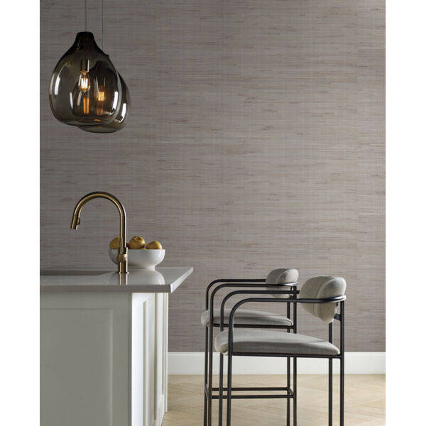 Candice Olson Modern Nature 2nd Edition Silver, Taupe and Gray Metallic Jute Wallpaper, image 1