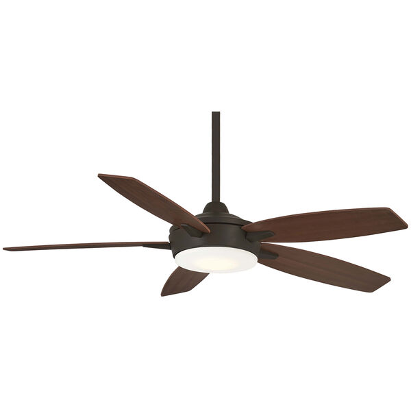 Espace Oil Rubbed Bronze and Medium Maple LED Ceiling Fan, image 1