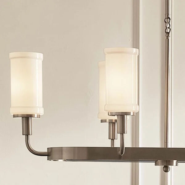 Homestead Classic Pewter Eight-Light Linear Chandelier, image 3
