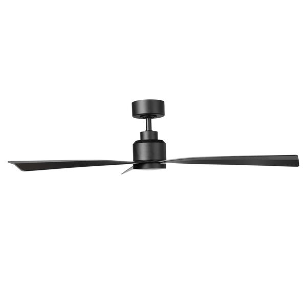 Clean Matte Black 52-Inch LED Ceiling Fan, image 3