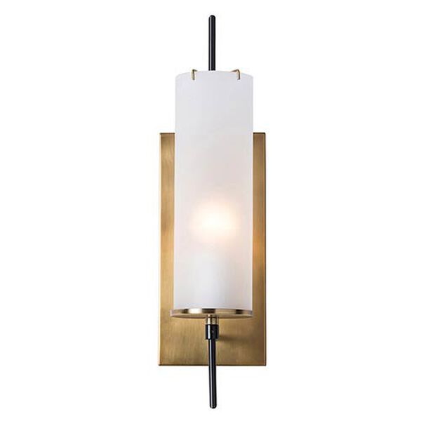Stefan Frosted One-Light Electrified Wall Sconce, image 1