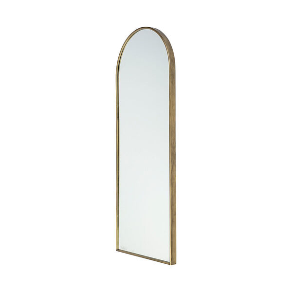 Agatha Gold Arch Wood Wall Mirror, image 2