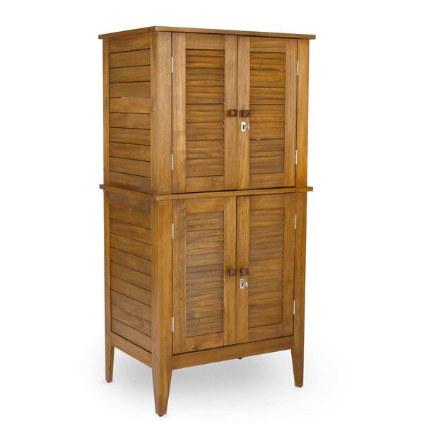 Maho Brown 32-Inch Outdoor Storage Cabinet, image 1