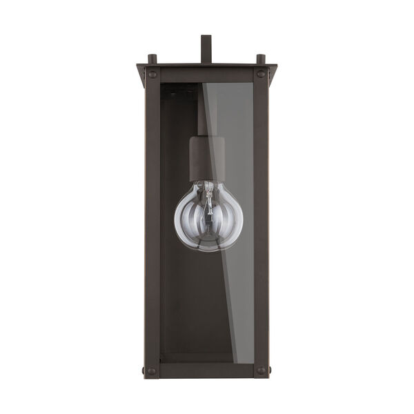 Hunt Oiled Bronze Six-Inch One-Light Outdoor Wall Lantern, image 1