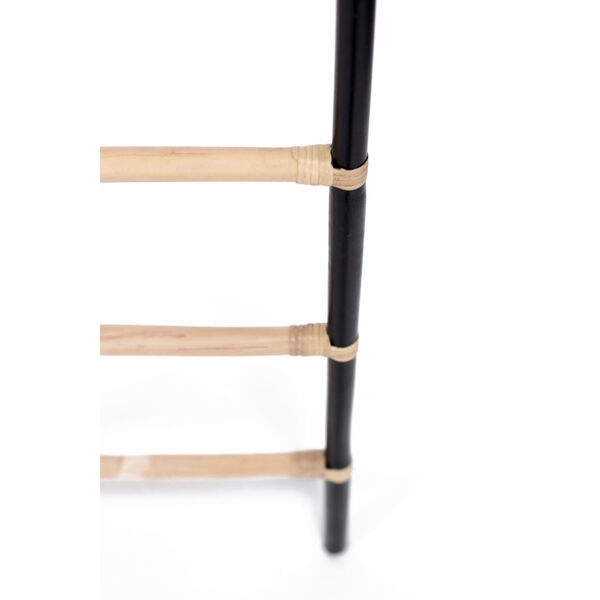 Black and Natural Rattan Ladder, image 2