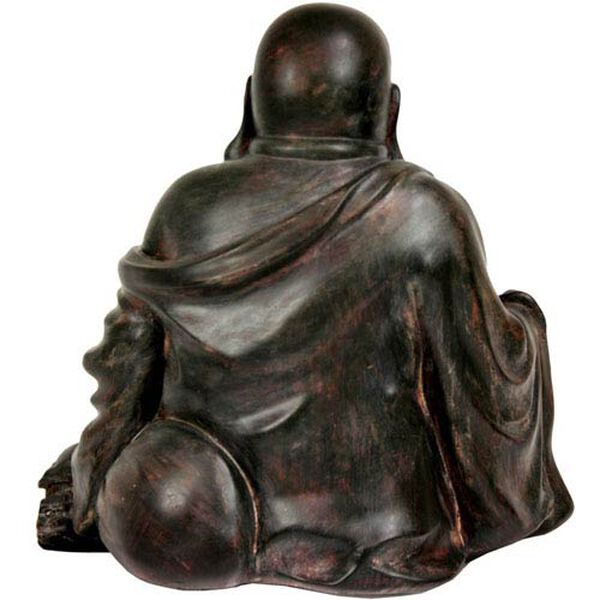 11 Inch Sitting Lucky Buddha Statue, Width - 11 Inches, image 2