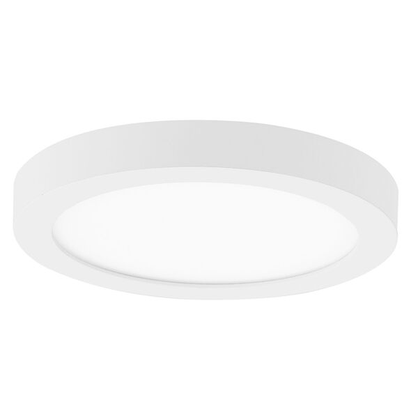 Eight-Inch White LED Round Flush Mount, image 1