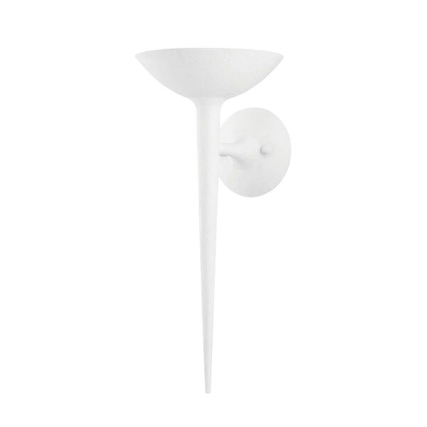 Cecilia Gesso White One-Light Wall Sconce, image 1
