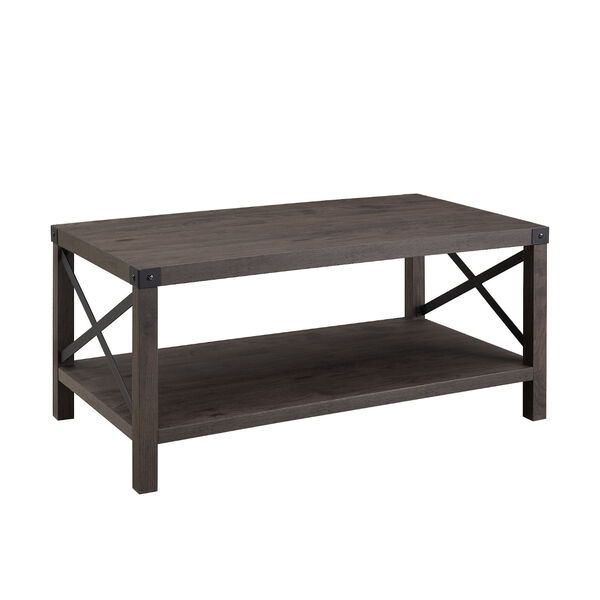 Sable Metal-X Coffee Table with Lower Shelf, image 3