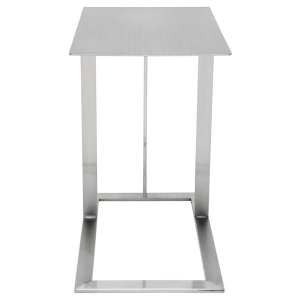 Celine Brushed Silver Side Table, image 2