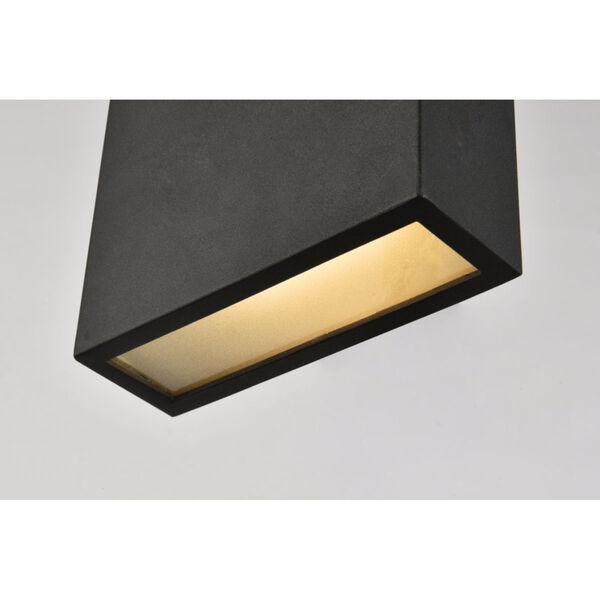 Raine Black 150 Lumens 12-Light LED Outdoor Wall Sconce, image 3