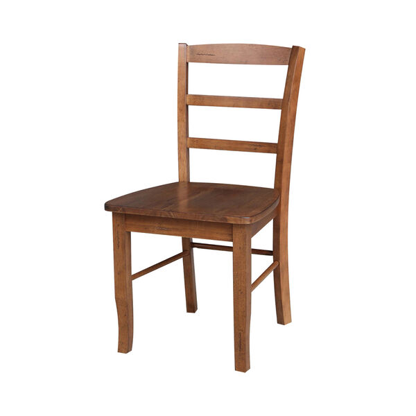 Madrid Distressed Oak Ladderback Chair, Set of 2, image 1