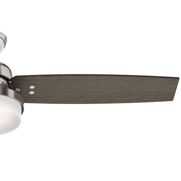 Sentinel Brushed Nickel 52-Inch Two-Light LED Adjustable Ceiling Fan, image 6