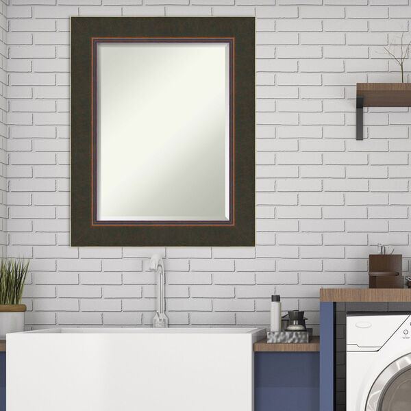 Milano Bronze 24W X 30H-Inch Bathroom Vanity Wall Mirror, image 3