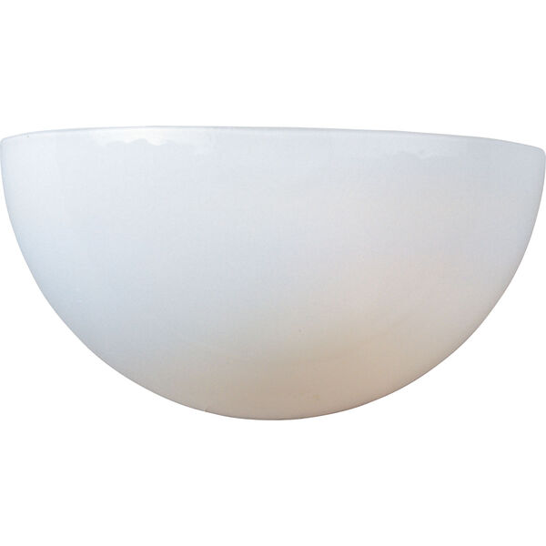Essentials - 20585 White One-Light Wall Sconce with White Glass, image 1