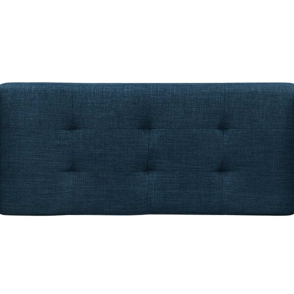 Designs4Comfort Garbo Dark Blue Storage Bench Ottoman, image 6