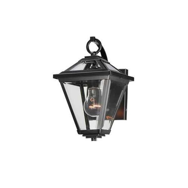 Prism Black 12-Inch One-Light Outdoor Wall Sconce, image 1