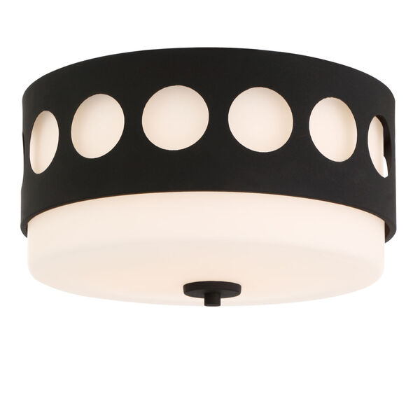 Kirby Black Forged Two-Light Flush Mount, image 6